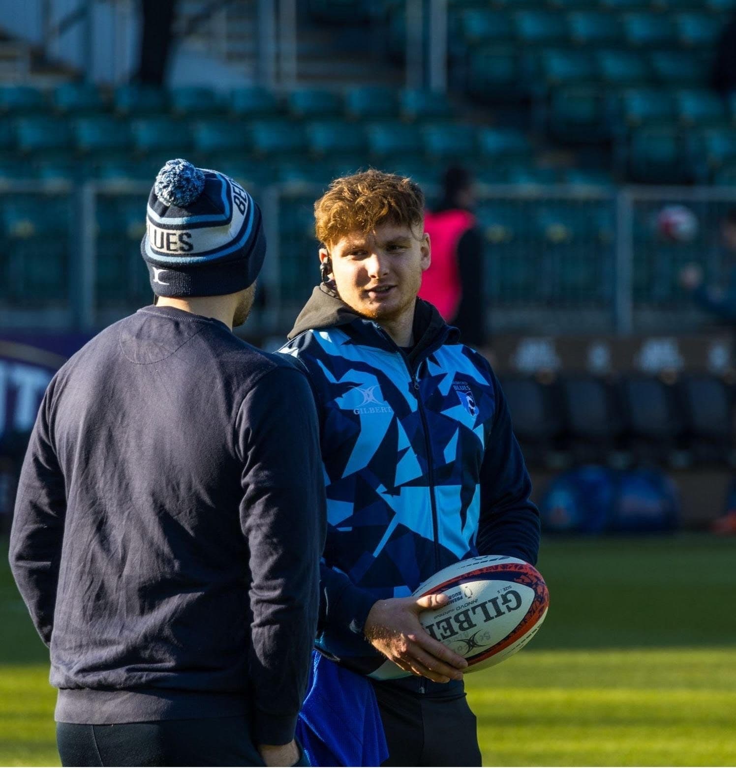 Strength and Conditioning Coach Ryan helping with Rugby training