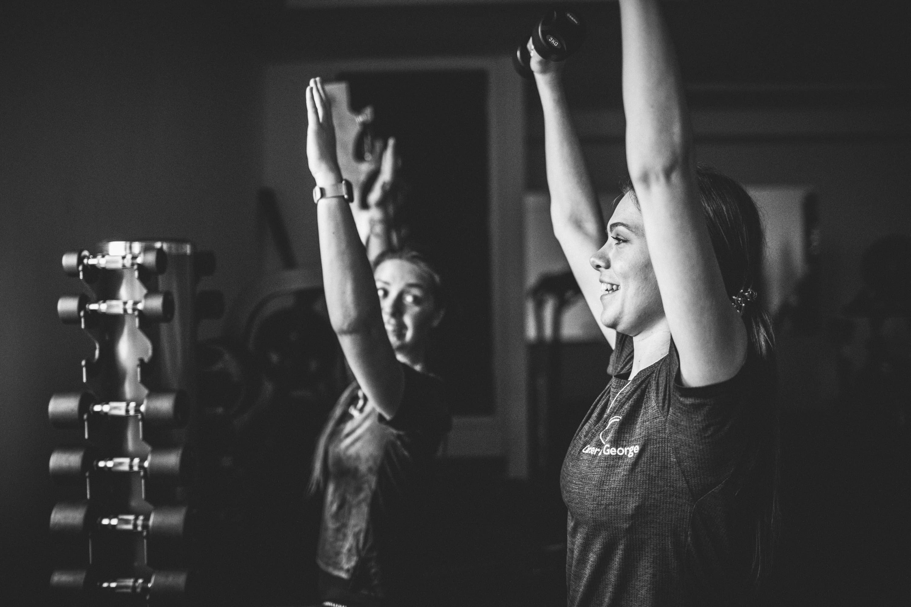 patient and physio stretching