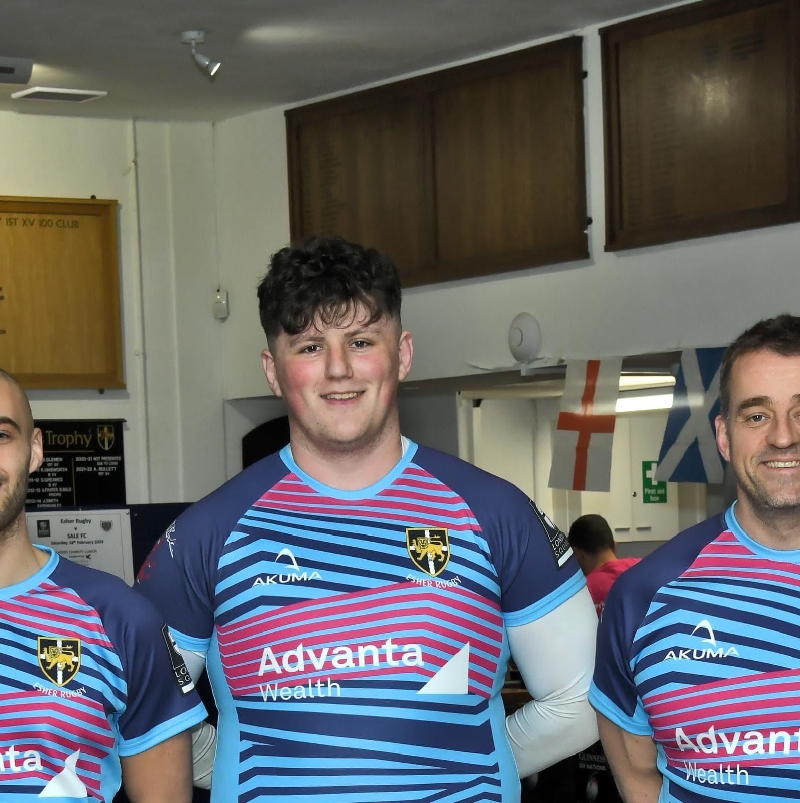 "Josh, Physiotherapist at Carter & George Hertford, providing expert physiotherapy services. Pictured in rugby kit ahead of a game."